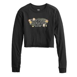 Vans Chasin Blooms Long Sleeve Cropped Top